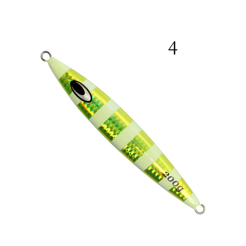 1pc 30/40/60/80/100/120/150/200/250g luminous jig lure