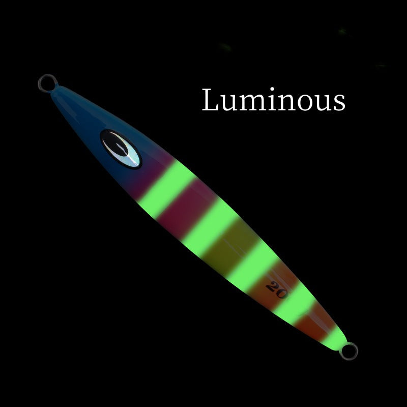 1pc 30/40/60/80/100/120/150/200/250g luminous jig lure