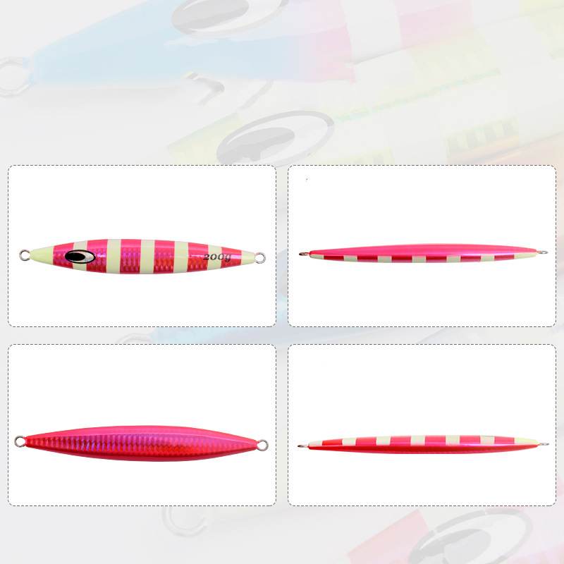 1pc 30/40/60/80/100/120/150/200/250g luminous jig lure