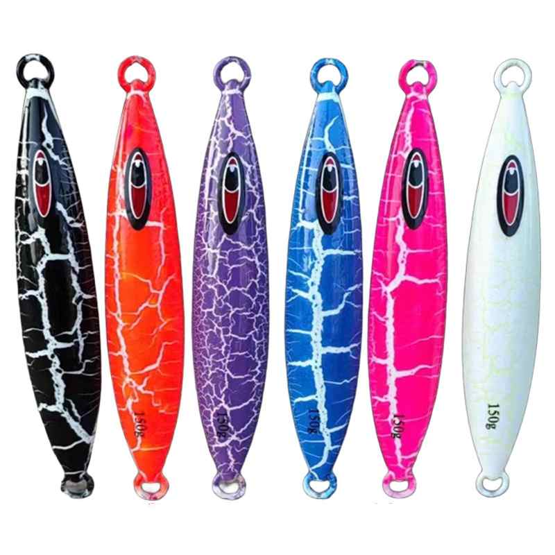 1pc 50/80/100/120/150/200/250/300/400g luminous jig lure