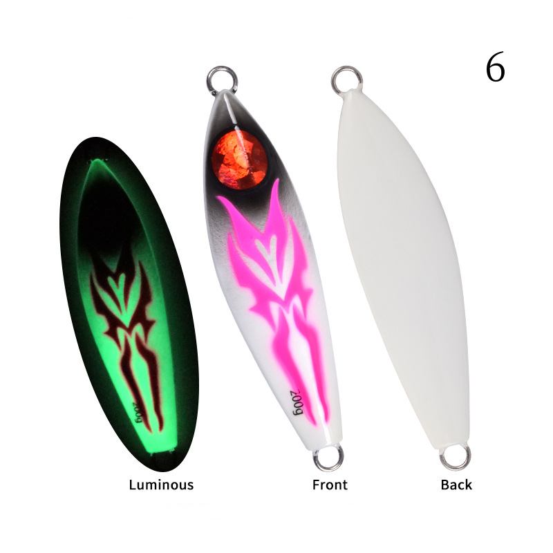 1pc 80/120/150/200g UV luminous jig lure