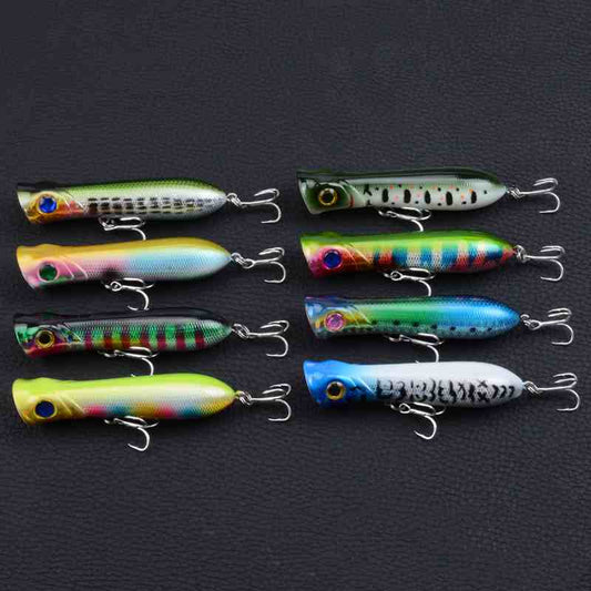 2pcs 8cm 12.2g popper Fishing Lures