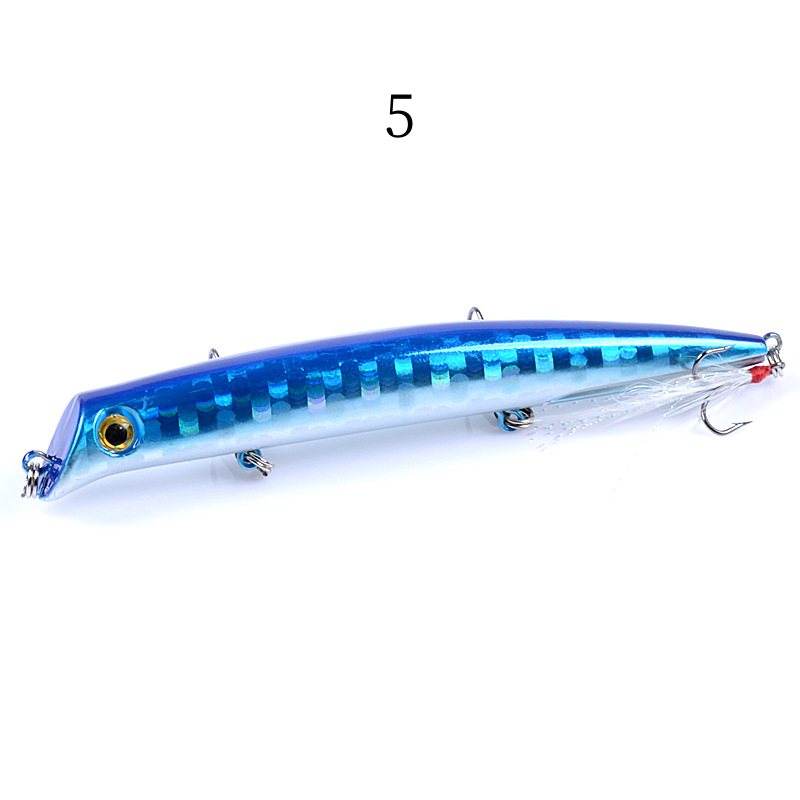 2pc 12.8cm 15.4g floating Popper lures