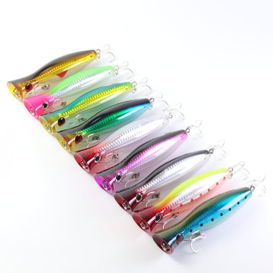 2 pcs 12.5cm 40g big fish popper lures sea fishing popper