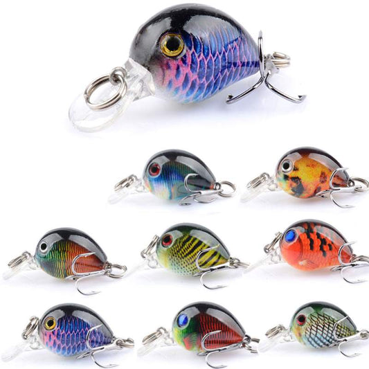 2 pcs 3.3cm 2g floating Crankbait lures