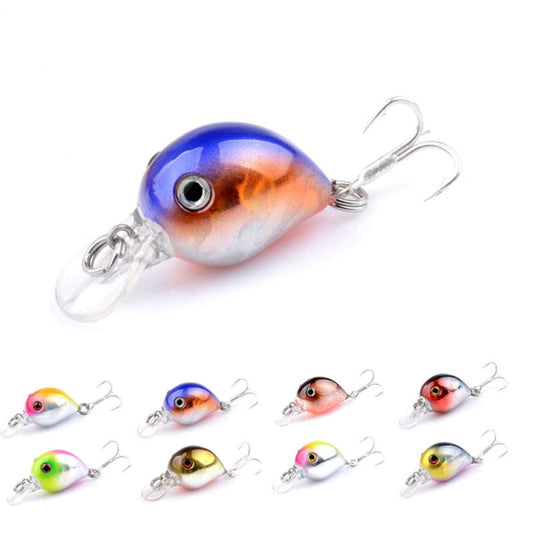 2 pcs 3.2cm 1.5g plastic Crankbait lures