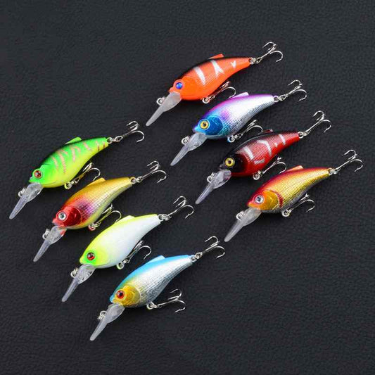 2 pcs 7.5cm 9.1g floating Crankbait lure