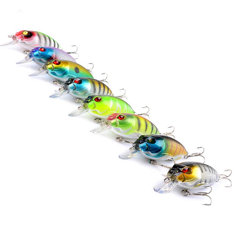 2 pcs 7cm 9.6g floating Crankbait lure