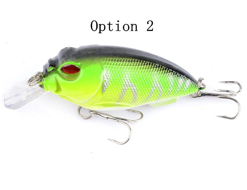 2 pcs 7cm 9.6g floating Crankbait lure