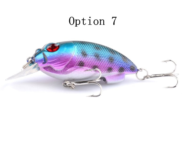 2 pcs 7cm 9.6g floating Crankbait lure