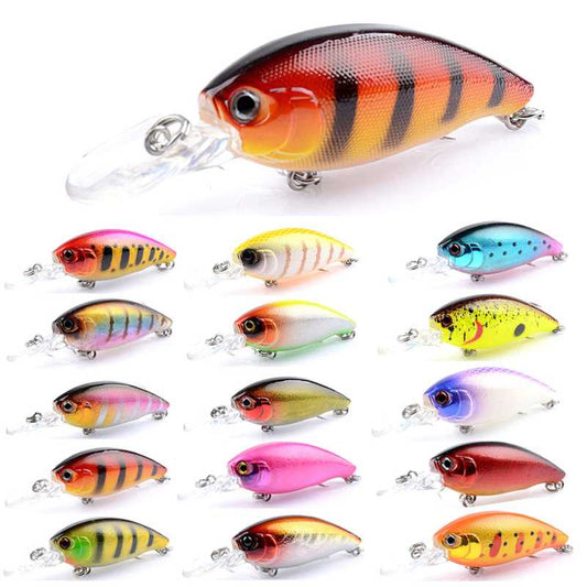 2 pcs 6.5cm 5.5g floating Crankbait lures