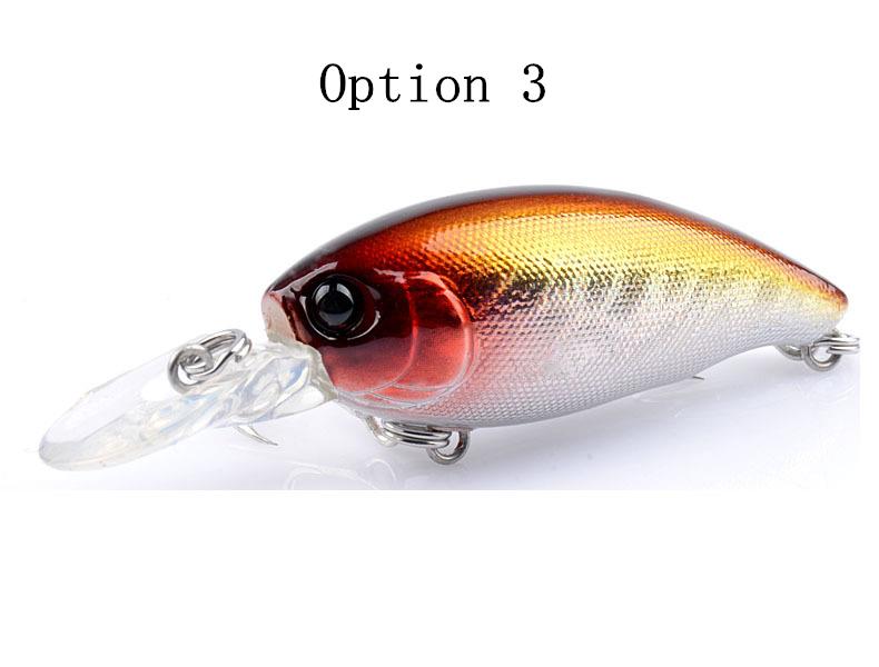 2 pcs 6.5cm 5.5g floating Crankbait lures