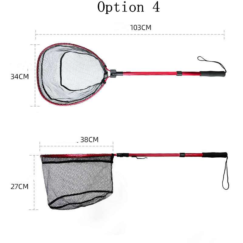 2pcs Aluminum alloy quick folding telescopic nets