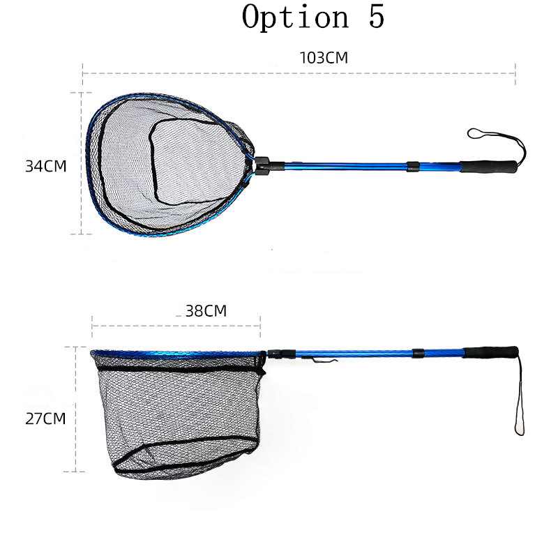 2pcs Aluminum alloy quick folding telescopic nets