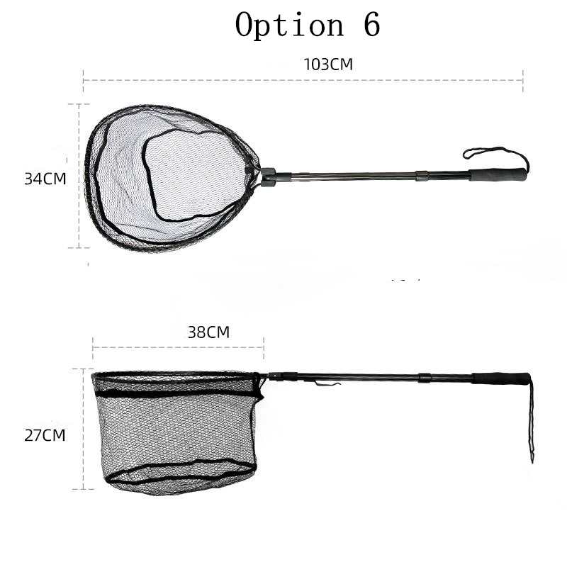 2pcs Aluminum alloy quick folding telescopic nets