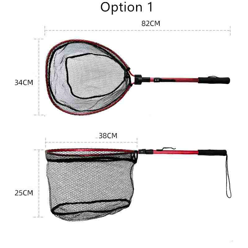 2pcs Aluminum alloy quick folding telescopic nets