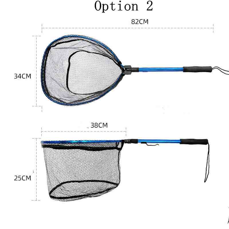 2pcs Aluminum alloy quick folding telescopic nets