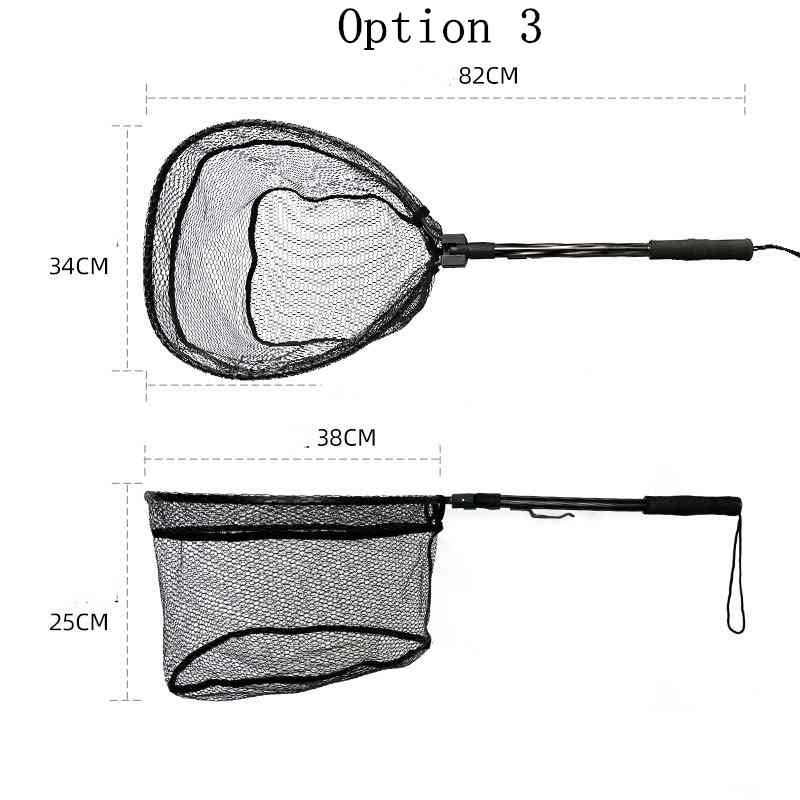 2pcs Aluminum alloy quick folding telescopic nets